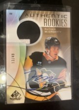 2024-25 SP Game Used Gold Premium Memorabilia /49 Rutger McGroarty #225 Auto