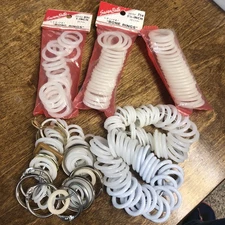 Vtg Lot Plastic Luxite Bone Ring Susan  Bates. As Shown