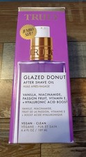 TRULY Glazed Donut After Shave Oil 6.4 fl oz 189 ml Jumbo Size Skincare Bodycare