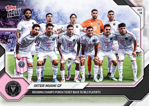 Inter Miami CF – Inter Miami CF - 2026 MLS Topps NOW® - Card 95 - PR: 834