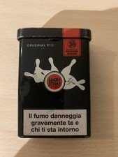 scatola in latta lucky strike pubblicitaria boowling Nera