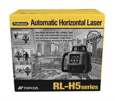 Topcon RL-H5A Horizontal Self-Leveling Rotary Laser Kit  w/ LS-80L Receiver