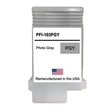 Replacement Ink Cartridge Compatible with Canon PFI-103 130ml Photo Gray-USA