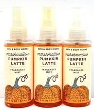 Bath  Body Works Marshmallow Pumpkin Latte Fragrance Mist 3 oz Travel Size New