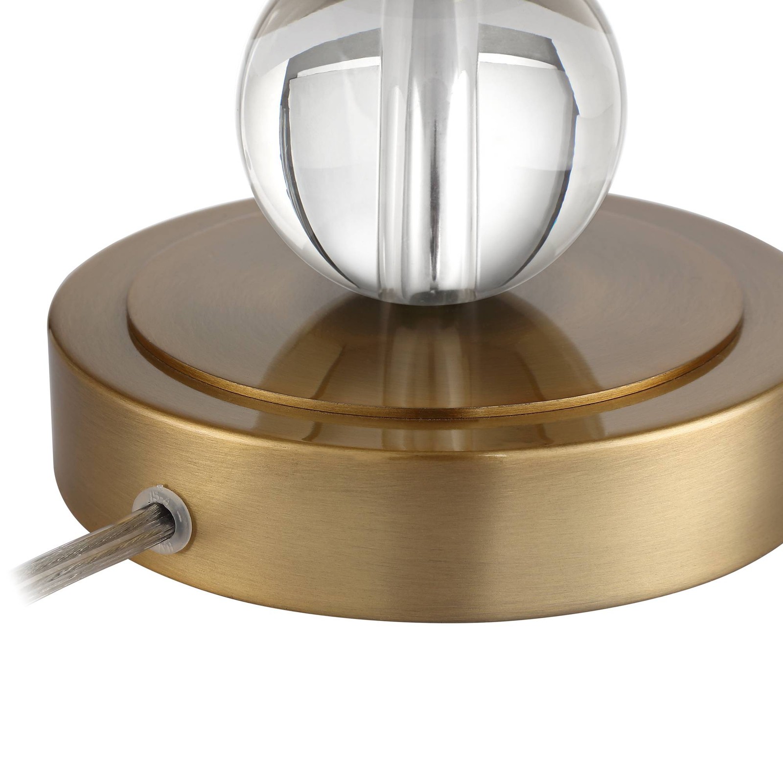 Halston Modern Buffet Table Lamp 32 1/2" Tall Brass Metal Crystal Living Room thumbnail 7