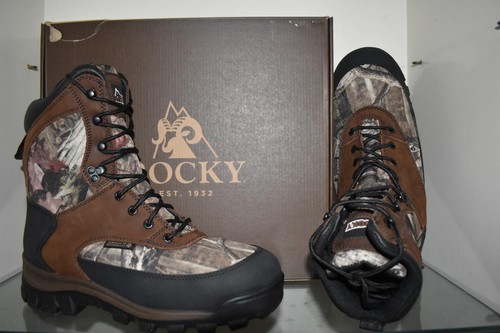 ROCKY Men's Waterproof Insulated Mid Calf Boots - Dark Brown, 800g Thinsulate, Size 12 - View #5