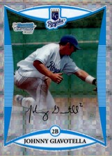 2008 Bowman Chrome Draft Prospects X-Fractors #BDPP47 Johnny Giavotella RC /199