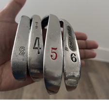 Mixed 3, 4, 5, 6 Iron Golf Clubs Steel Shaft Silver Right-Handed Used