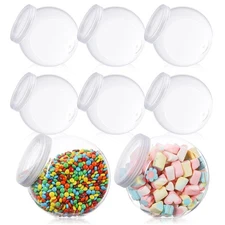 Sunnyray 8 Pcs 51 oz Plastic Candy Jars with Lids Plastic Candy Jars for Cand...
