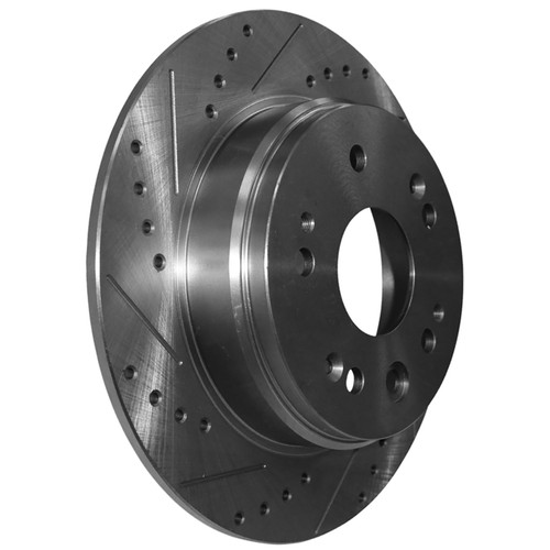 282mm Drilled & Slottd Brake Rotors for Honda CR-V 2002 2003 2004 L4 2.4L Rear - Picture 5 of 17