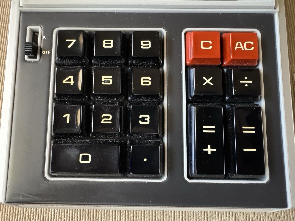 Calculatrice Casio AS-8E – VFD – Boîte D'origine – Fonctionne Bien