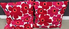 Marimekko Pieni Unikko Pillows Set Of 2 Cotton 24  x 25  