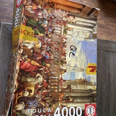 Open Box Educa Jigsaw Puzzle 4000 Pieces 14+ Ages The Wedding At Cana