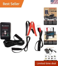 Compact 1.25A Battery Charger for Marine, Mowers & More - Automatic Maintenance