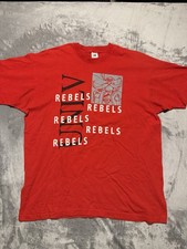 Vintage UNLV Runnin' Rebels Red T Shirt Tee 2XL XXL Made In USA