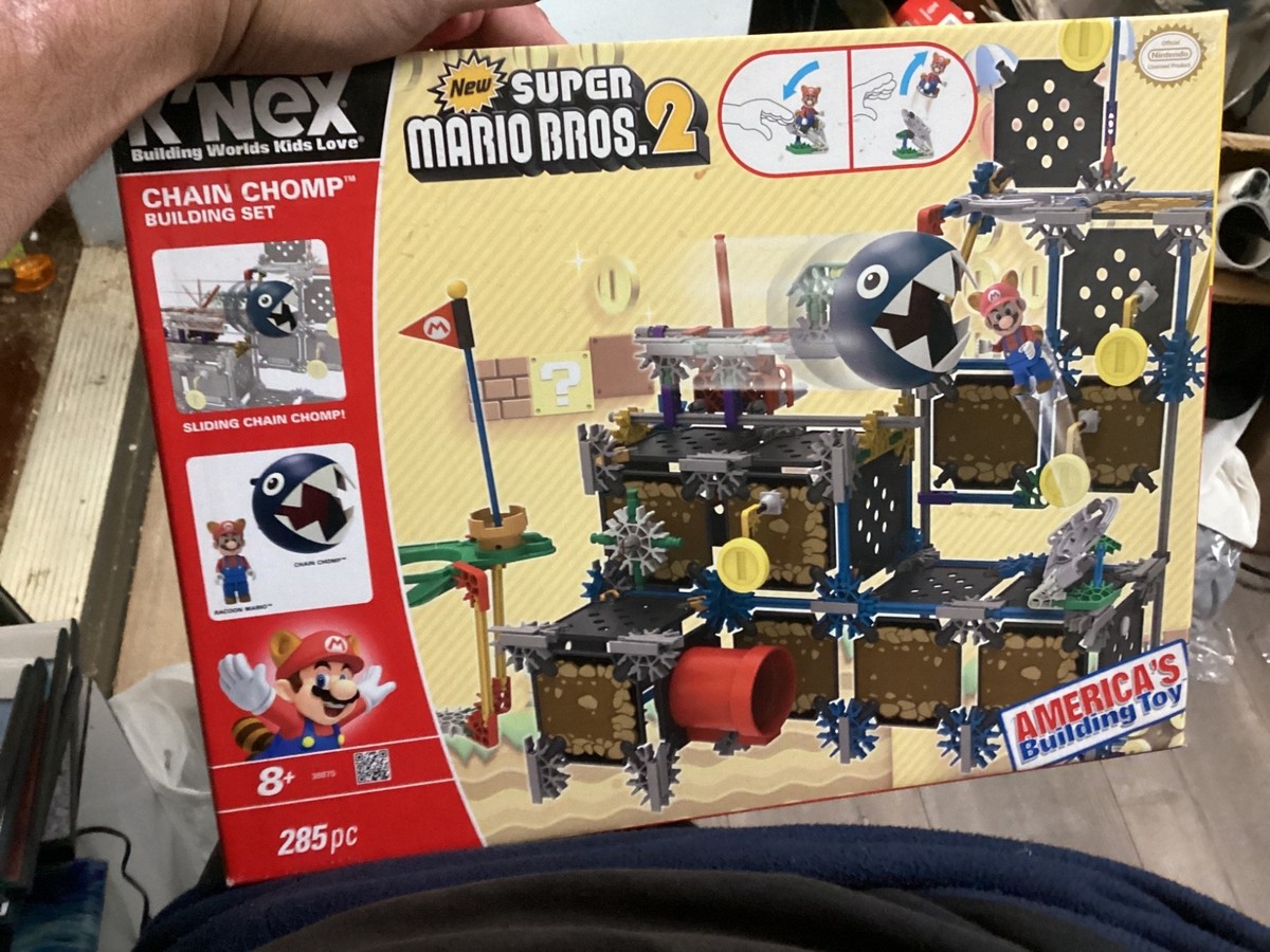 K'nex Super Mario Bros. 2 Chain Chomp Building Set Complete Open
