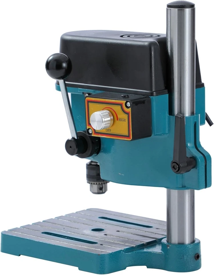 100080 PCB Art Mini Bench Drill Press stand 6mm Chuck Adjustable Speed UK Plug - Image 2 of 4