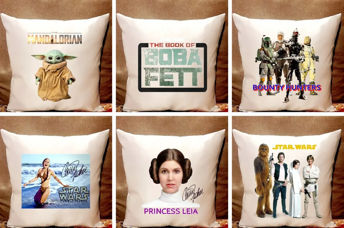 6) STAR WARS Custom Made Character 16 x 16 Pillow Cases - PICK ANY 1