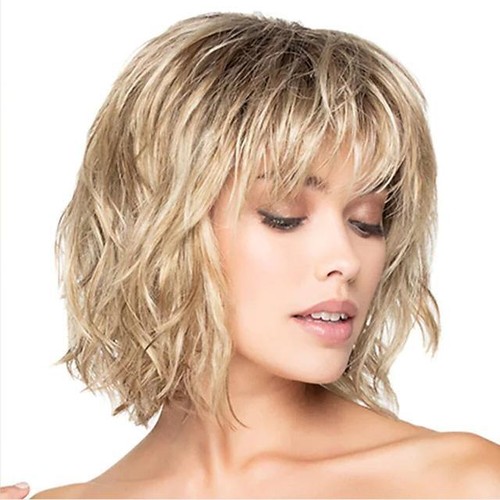 Real Human Hair Natural Short Silver White Straight Wig Women's Full Wig 12 in - Picture 16 of 18
