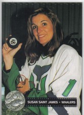 1992 Pro Set Platinum Susan Saint James Hartford Whalers Celebrity Captain #299