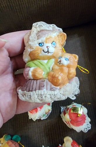 Lot 11 Vtg JASCO Taiwan Caring Critters Critter Chimer Christmas Ornaments Read - Picture 2 of 21