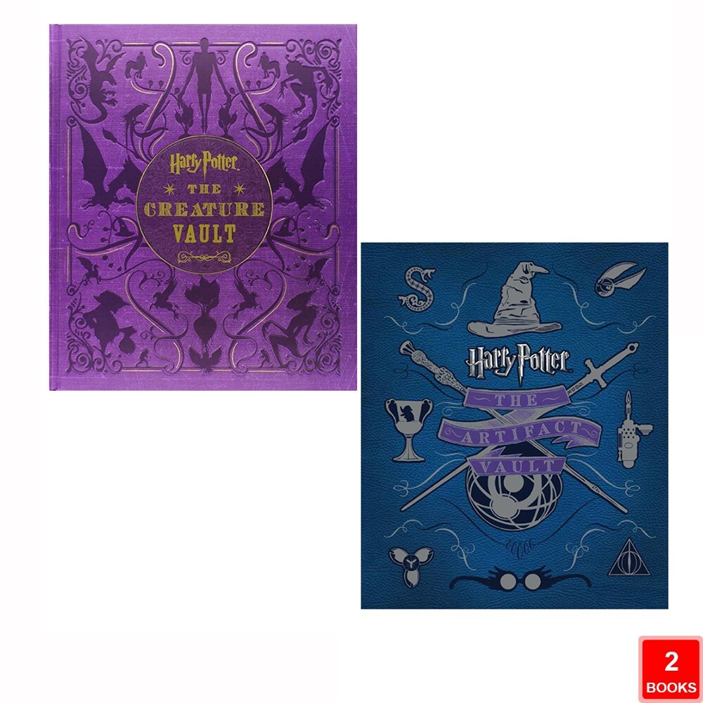 Jody Revenson Harry Potter 2 Books Collection Set Artifact Vault, Creature Vault