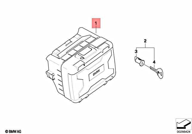 Genuine BMW K70 K72 0228 0B11 0B21 0B31 0B16 Vario Case Left  