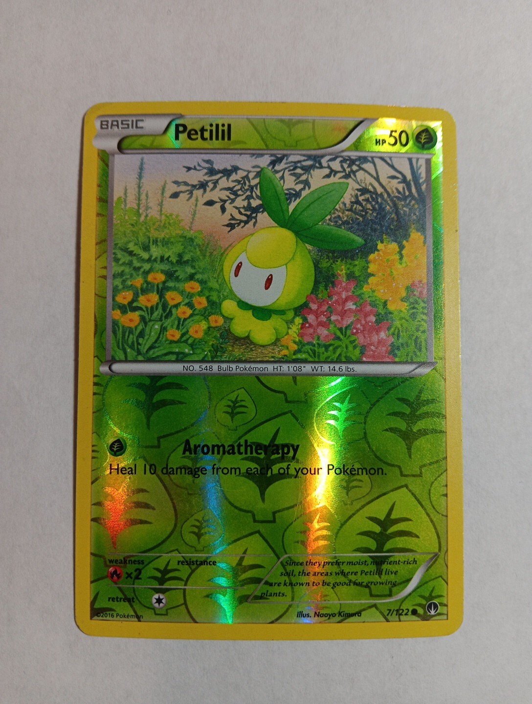 XY - BREAKpoint #7/122 Petilil NM Reverse Holo