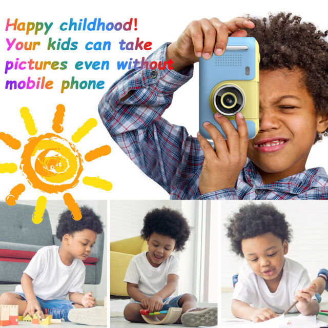 2 4 Zoll IPS Digitalkamera 40MP 1080P HD Kinder Selfie Videorecorder (Blau 32GB)