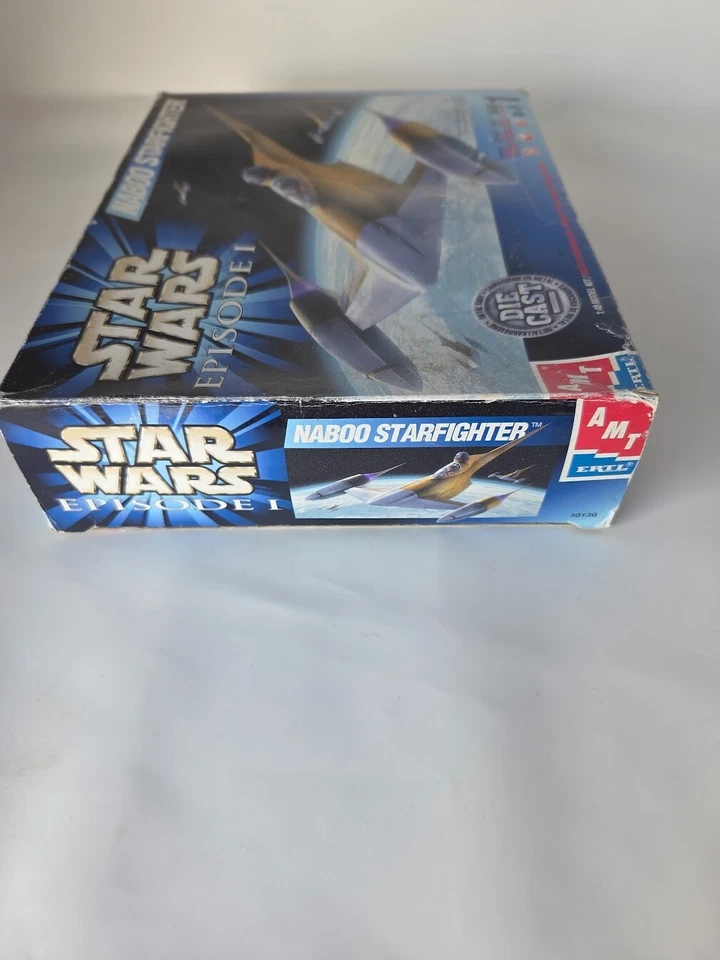 New Naboo Starfighter Star Wars Episode 1 AMT Ertl Die Cast 1:48 Model Kit  QIK - Image 3 of 4