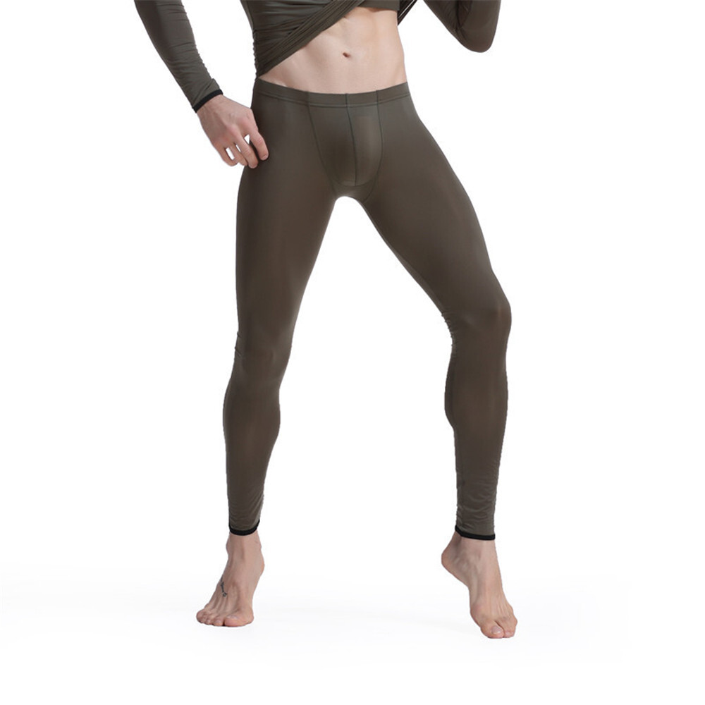 Thermal Tights Men Mens Fast Dry Stretch Pants Ice Silk Men's Ice