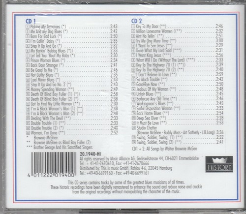 BROWNIE McGHEE - Born For Bad Luck (2 CDs/47 Songs) NEW/SEALED - Picture 2 of 2
