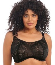 Elomi Kelsey Underwire Bralette UK Sizes E-HH Color Black Style 300524 NWT 70