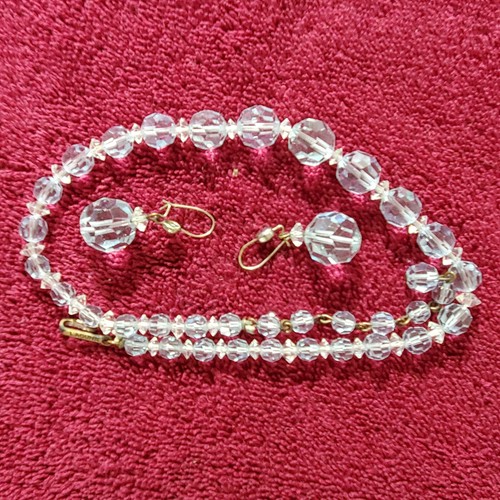 Vintage Modeschmuck Halskette mit Ohrringen - Bild 6 von 6