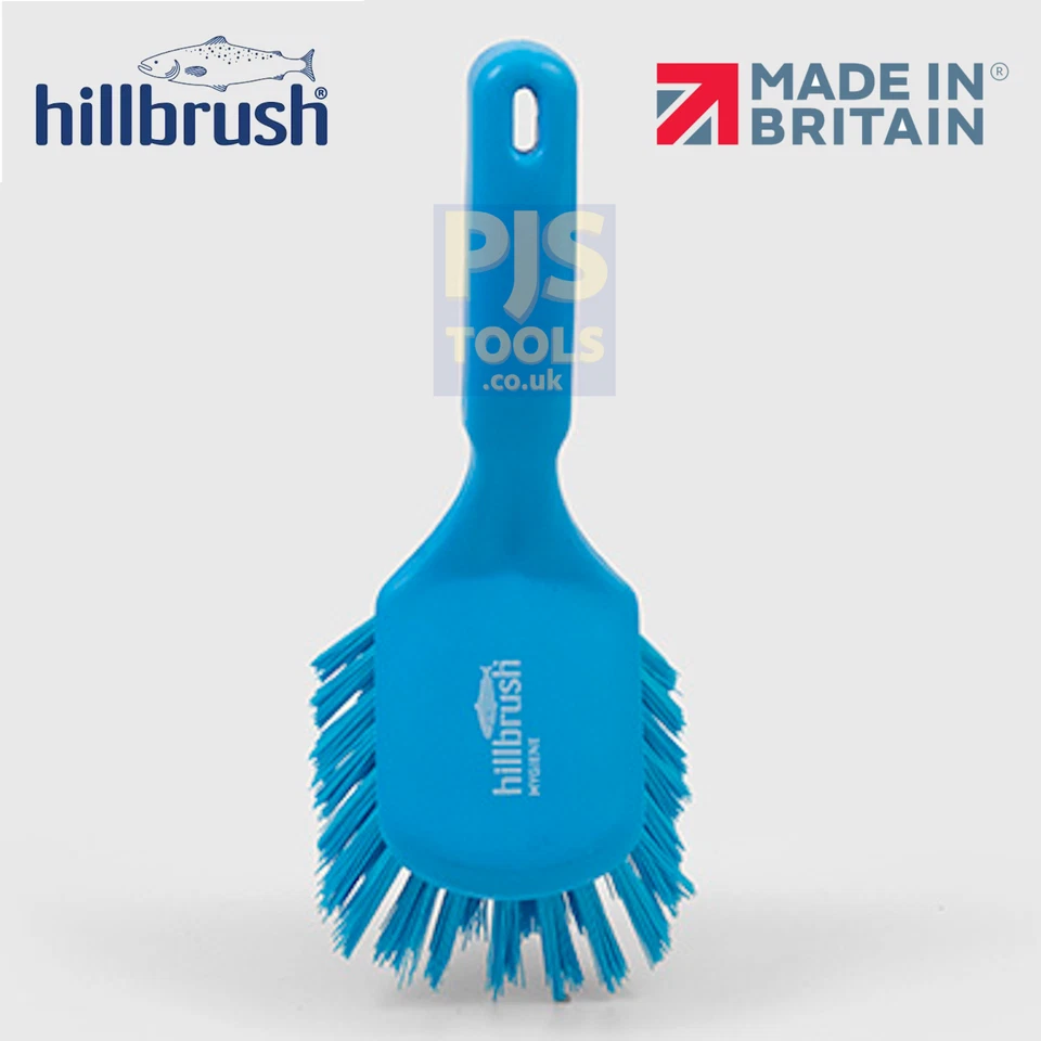 HILL BRUSH COMPANY Hill Brush Salmon blue colour coded stiff polypropylene hand churn hygiene brush