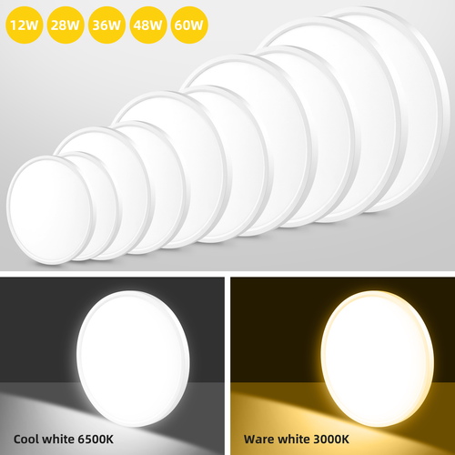 LED Deckenlampe Panel Deckenleuchte Wohn Schlafzimmer Küche Bad Flur Lampe Innen - Bild 2 von 22