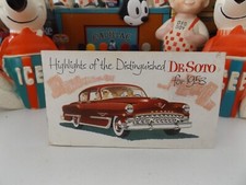 1953 DeSoto Highlights Car Dealer Sales Brochure Booklet / NICE IMAGES !!!!!