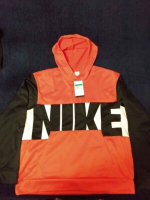 Big Nike Logo Hoodie XL Black Red White | eBay
