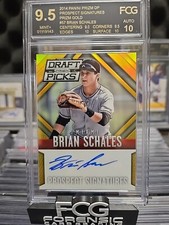 2014 Panini Prizm Draft Picks Prospect Signatures Brian Schales Prizm Gold 2/10