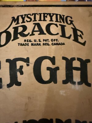 Rare 1930's 40's William Fuld Mystifying Oracle Ouija Board with