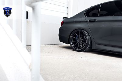 20” ROHANA RF1 MATTE BLACK CONCAVE WHEELS FOR BMW F10 M5 2012