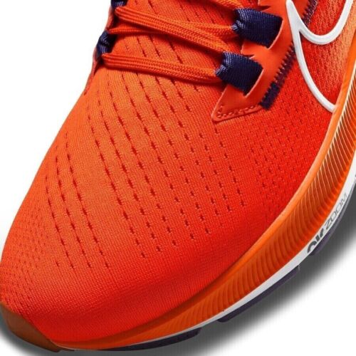 Nike Air Zoom Pegasus 38 Clemson Tigers NCAA Men Shoes Size 10 Orange DJ0819-800 - Picture 8 of 23
