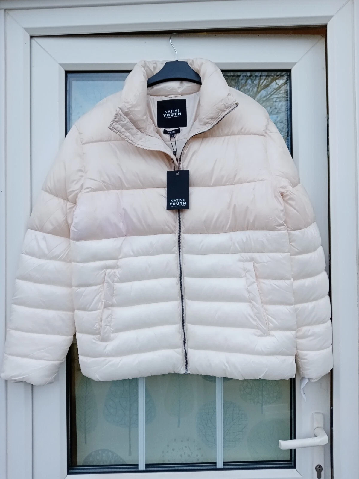 Mens Native Youth Tommen Puffer Jacket Colour Ecru Size Small rrp £75