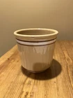 Antique Vintage Red Wing Pottery Saffron Ware Yellow Stoneware Egg Beater Jar