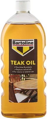 2 x Teaköl Bartoline pflegt & schützt Garten Holz Versiegelung Möbel 500ml