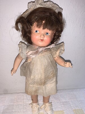 Vintage 13  Marked Lil Sis A Toy Product Composition Doll
