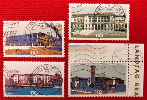 Germany Stamps 1998 Complete Series 4 Values Parliament Federal States