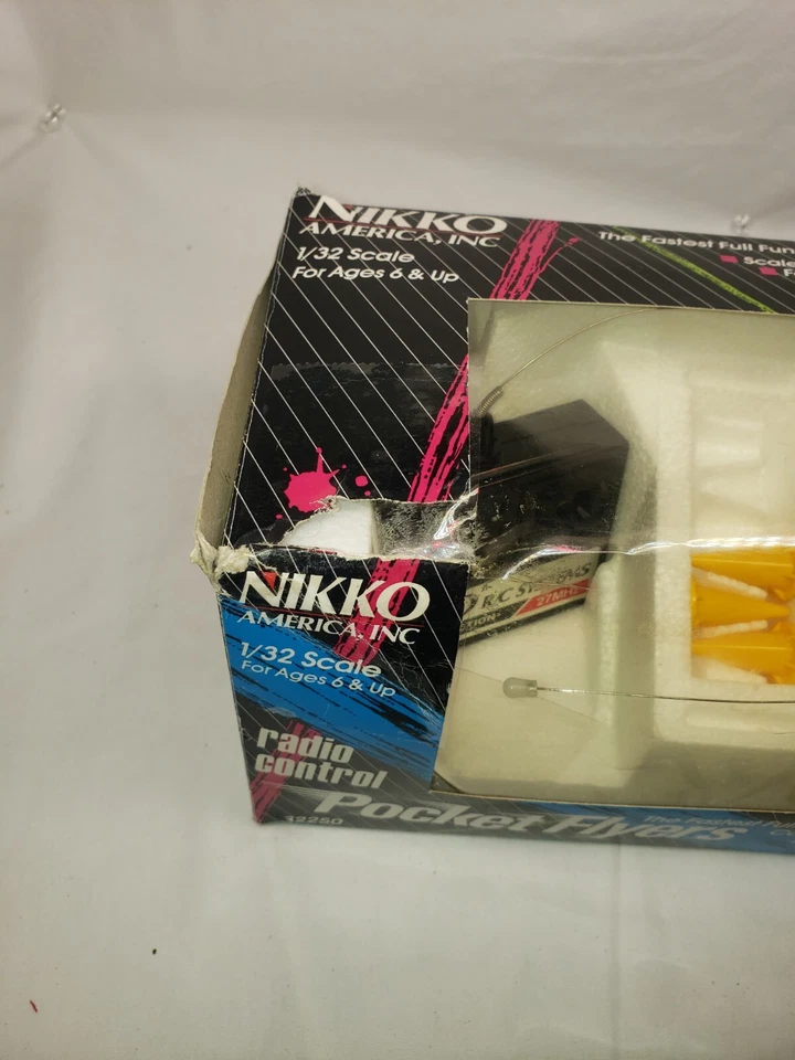 Nikko Radio Control Pocket Flyers Rapper 1:32 Scale RC Race Car Damaged Box - Image 2 of 4