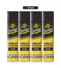 4 x Aylon Turbojet Air Sanitiser Sovereign Freshener Home Car Blast Spray 500ml