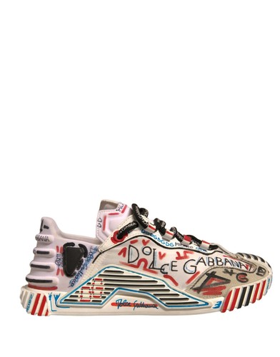 Dolce&Gabbana NS1 Women Multicolor Sneakers Suede Printed Trainer Shoes Sz EU 37 - Picture 6 of 8